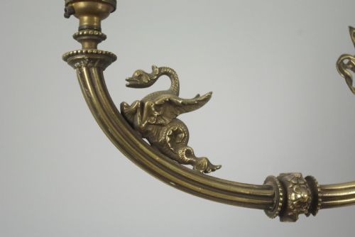 PAIR OF DECORATIVE VICTORIAN BRASS WALL LIGHTS - ADDITIONAL PHOTO 10