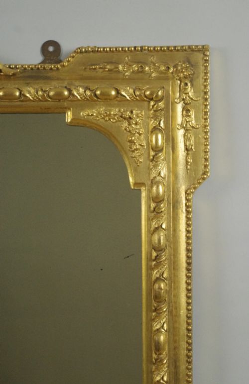 VICTORIAN GILT OVERMANTLE MIRROR - ADDITIONAL PHOTO 4