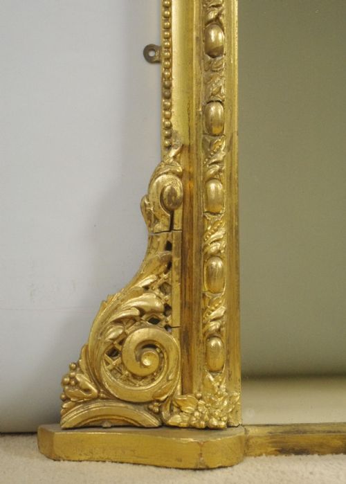 VICTORIAN GILT OVERMANTLE MIRROR - ADDITIONAL PHOTO 5