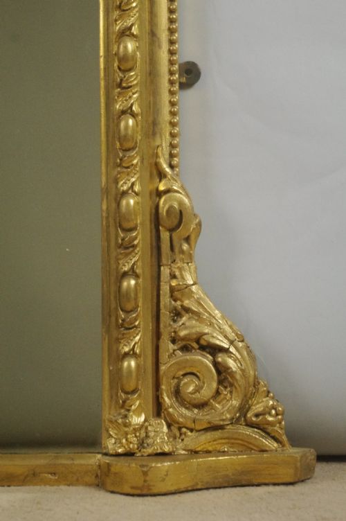 VICTORIAN GILT OVERMANTLE MIRROR - ADDITIONAL PHOTO 6