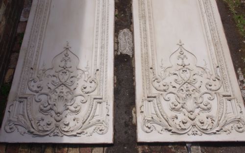 PAIR OF 19TH CENTURY FRENCH PAINTED DECORATIVE BOISERIE WALL PANELS - ADDITIONAL PHOTO 2