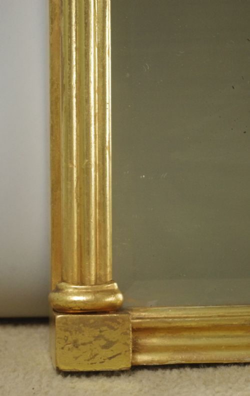 VICTORIAN GILT TRIPLE PLATE OVERMANTLE MIRROR - ADDITIONAL PHOTO 6