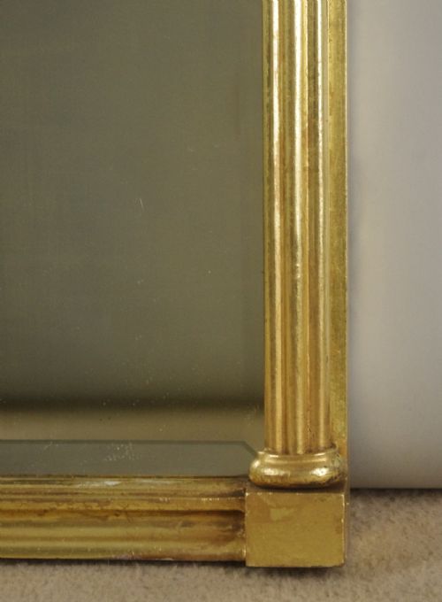 VICTORIAN GILT TRIPLE PLATE OVERMANTLE MIRROR - ADDITIONAL PHOTO 7