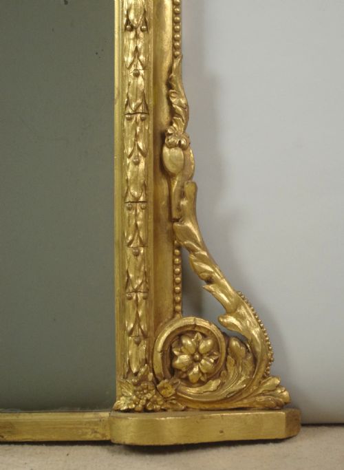 VICTORIAN GILT ARCH TOP OVERMANTLE MIRROR - ADDITIONAL PHOTO 8