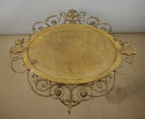 VICTORIAN GILT ADAM STYLE OVAL OVERMANTLE WALL MIRROR - ADDITIONAL PHOTO 14