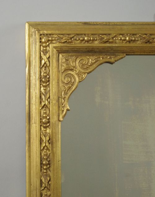 VICTORIAN GILT LARGE OVERMANTLE MIRROR - ADDITIONAL PHOTO 2