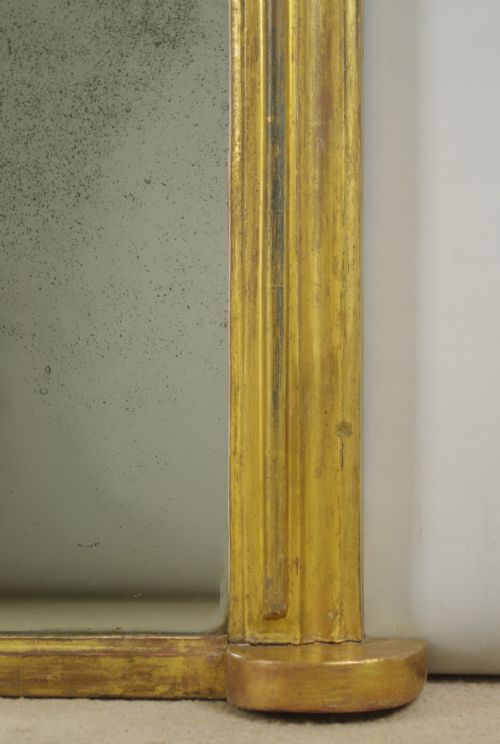 VICTORIAN GILT LARGE ARCH TOP OVERMANTLE MIRROR - ADDITIONAL PHOTO 5