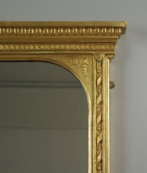 VICTORIAN GILT OVERMANTLE MIRROR - ADDITIONAL PHOTO 3