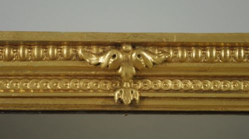 VICTORIAN GILT OVERMANTLE MIRROR - ADDITIONAL PHOTO 4