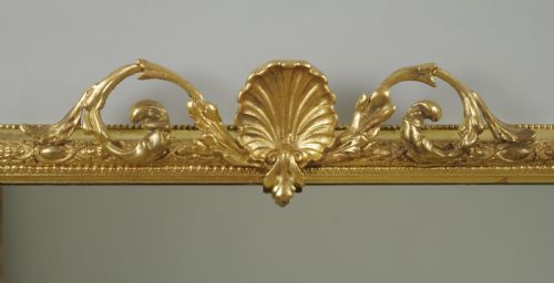 VICTORIAN GILT OVERMANTLE MIRROR - ADDITIONAL PHOTO 4