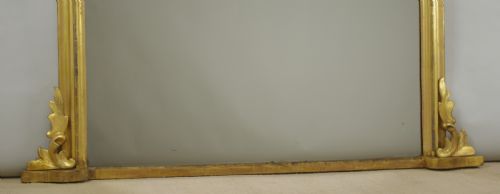 VICTORIAN GILT WOOD ARCH TOP OVERMANTLE MIRROR - ADDITIONAL PHOTO 7