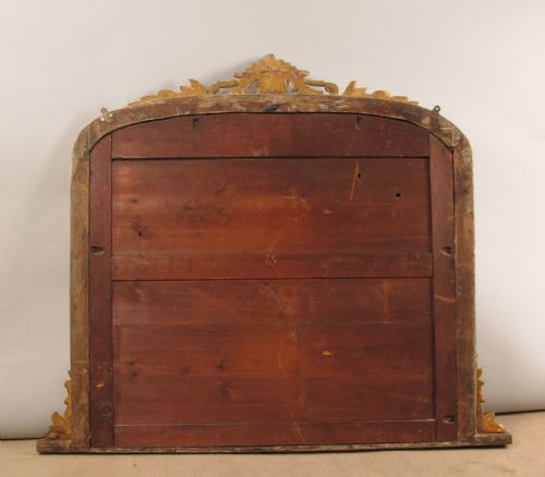 VICTORIAN GILT WOOD ARCH TOP OVERMANTLE MIRROR - ADDITIONAL PHOTO 9