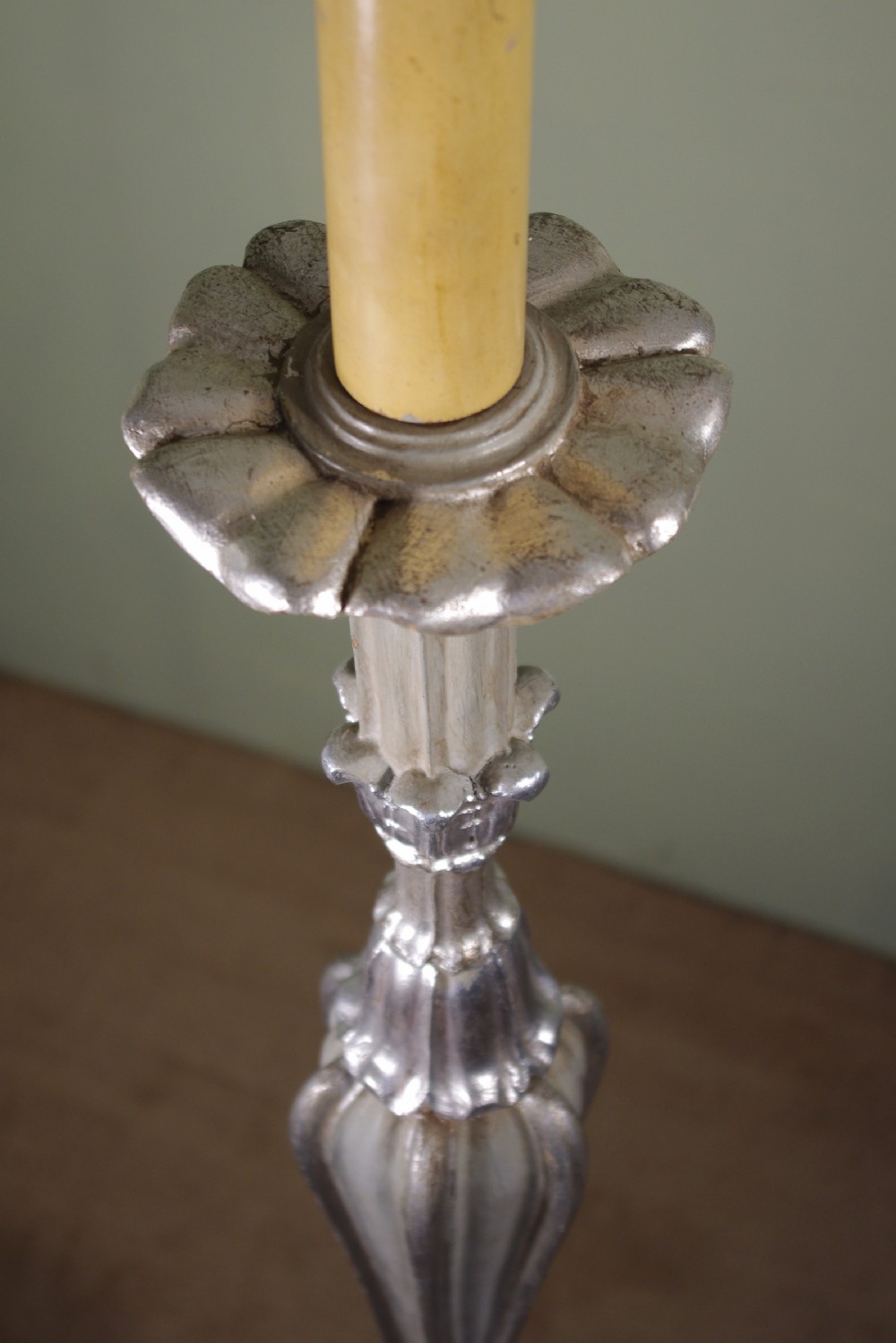 French Painted and Silvered Standard Lamp View VII