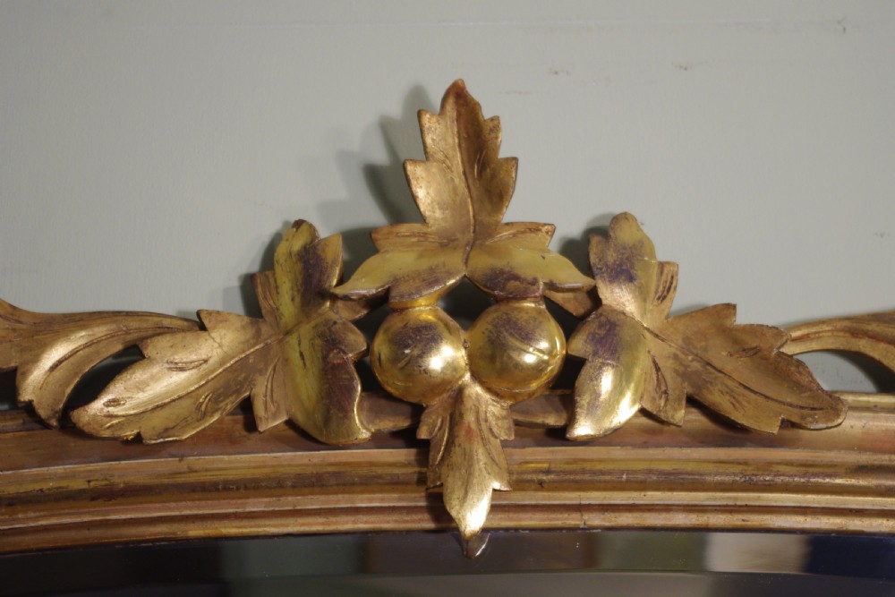 Large Victorian Gilt Arch Top Overmantle Mirror View IV