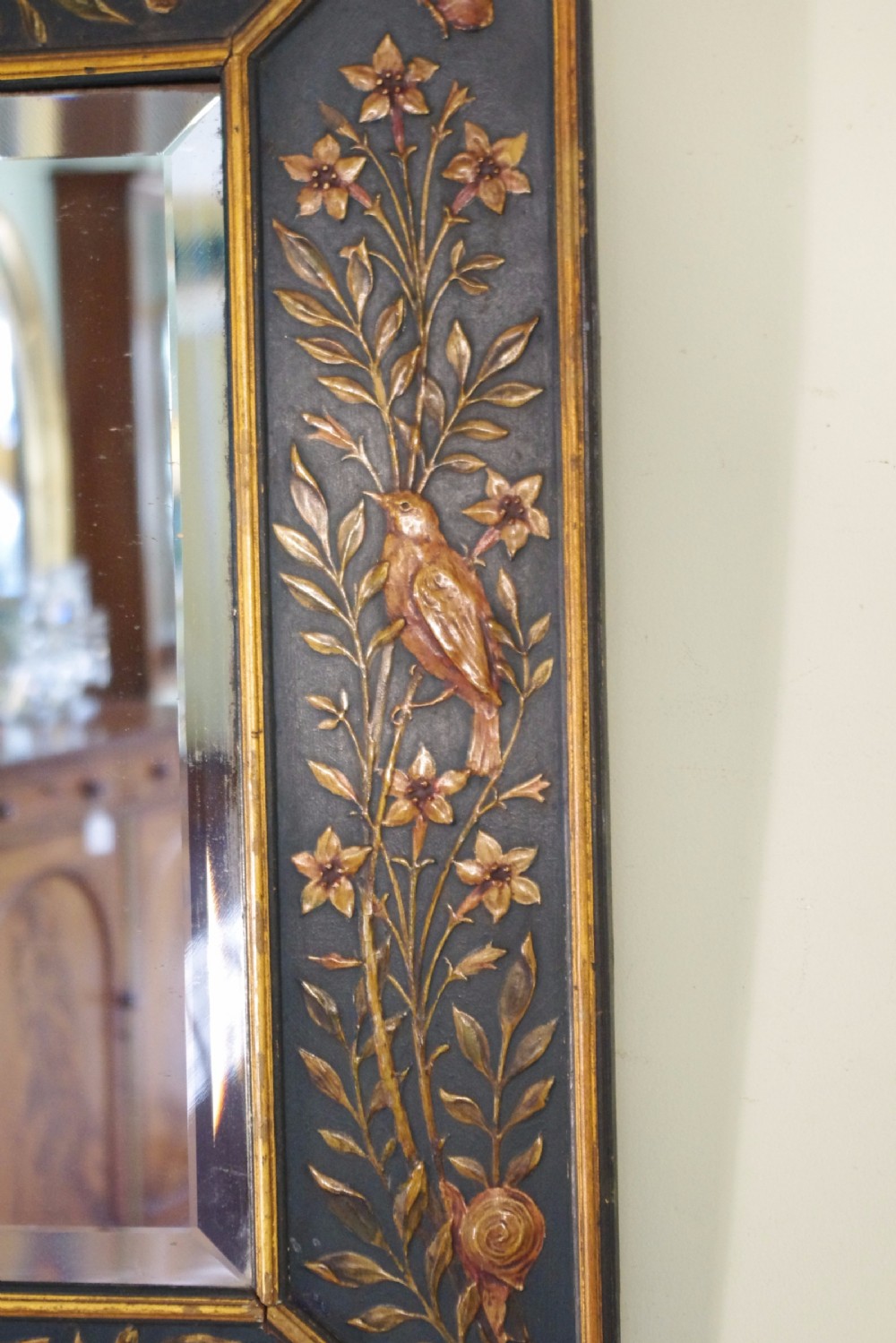 Painted and Parcel-Gilt Wall Mirror View IV