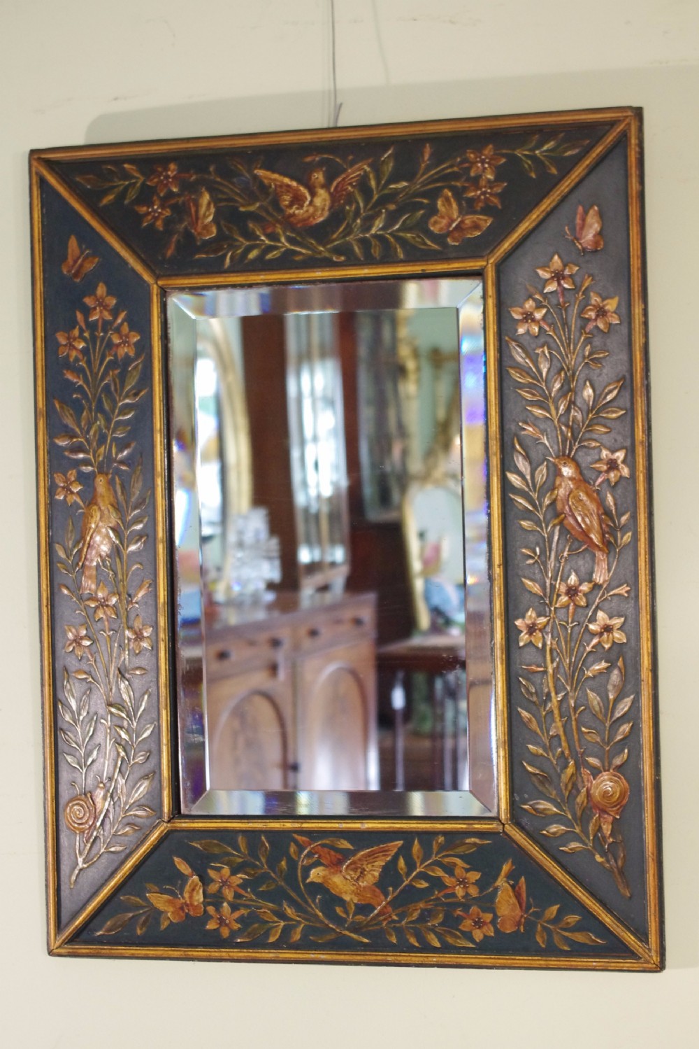 Painted and Parcel-Gilt Wall Mirror View VIII