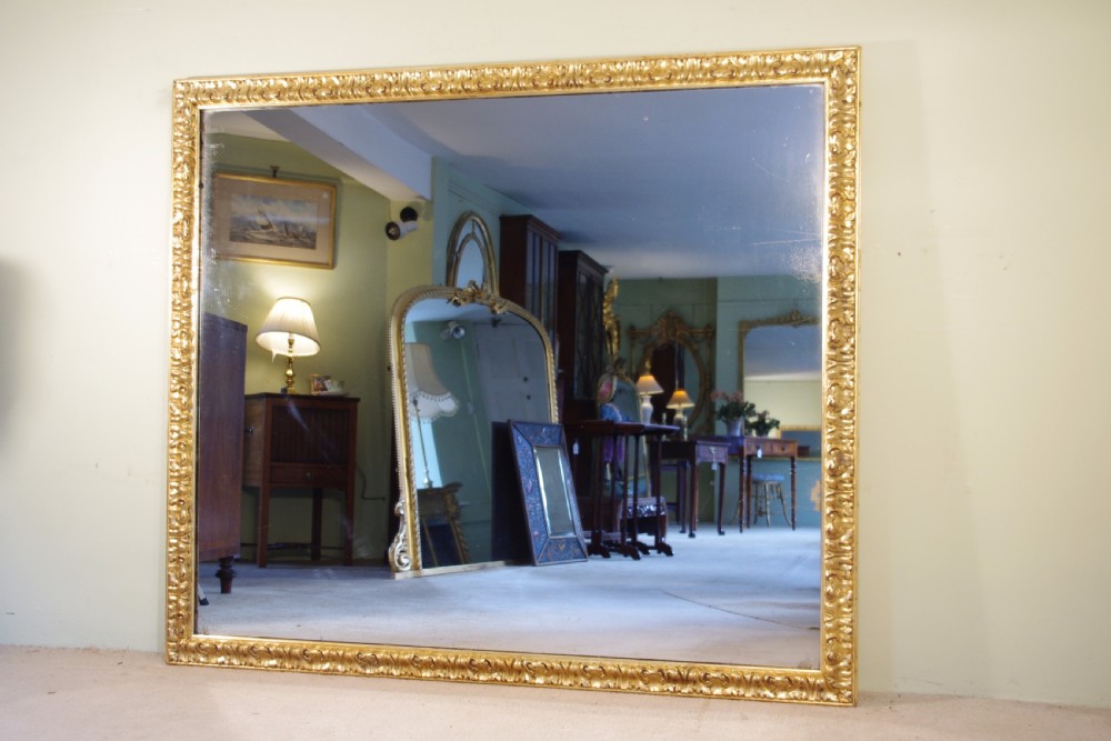 Large Gilt Overmantle/Wall Mirror View II