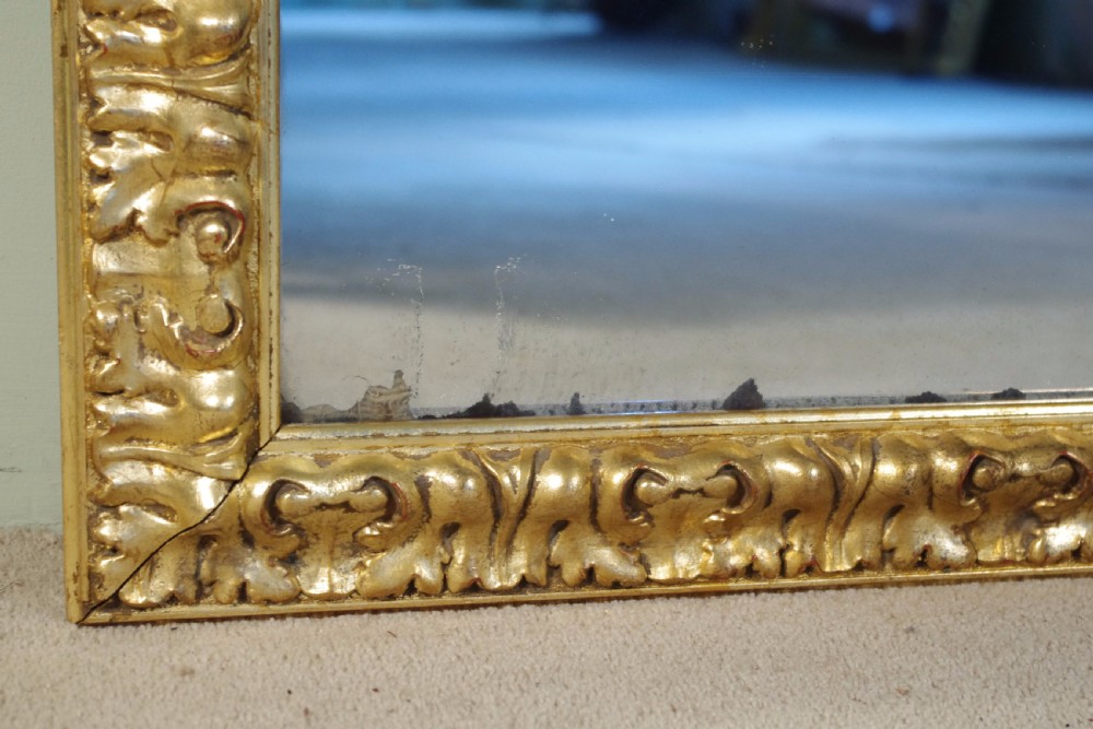 Large Gilt Overmantle/Wall Mirror View X