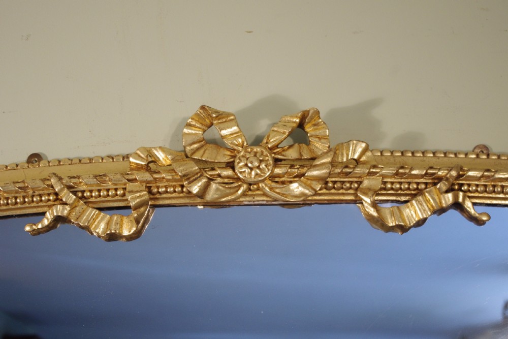 Large Gilt Arch Top Overmantle Mirror View III