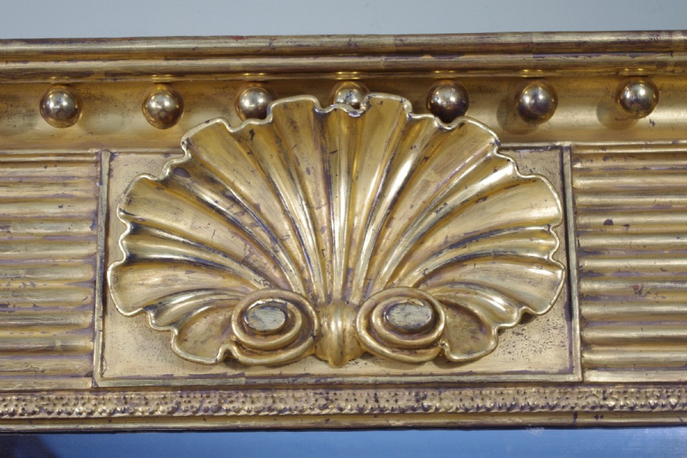 19th Century English Gilt Triple-Plate Overmantle Mirror View VII