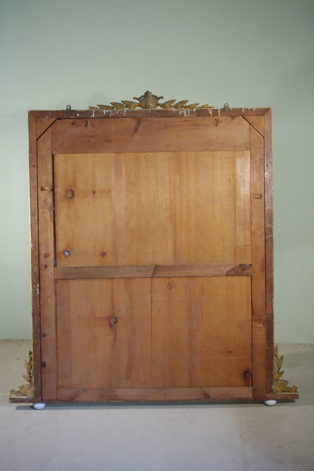 19th Century English Gilt Large Overmantle Mirror View XI