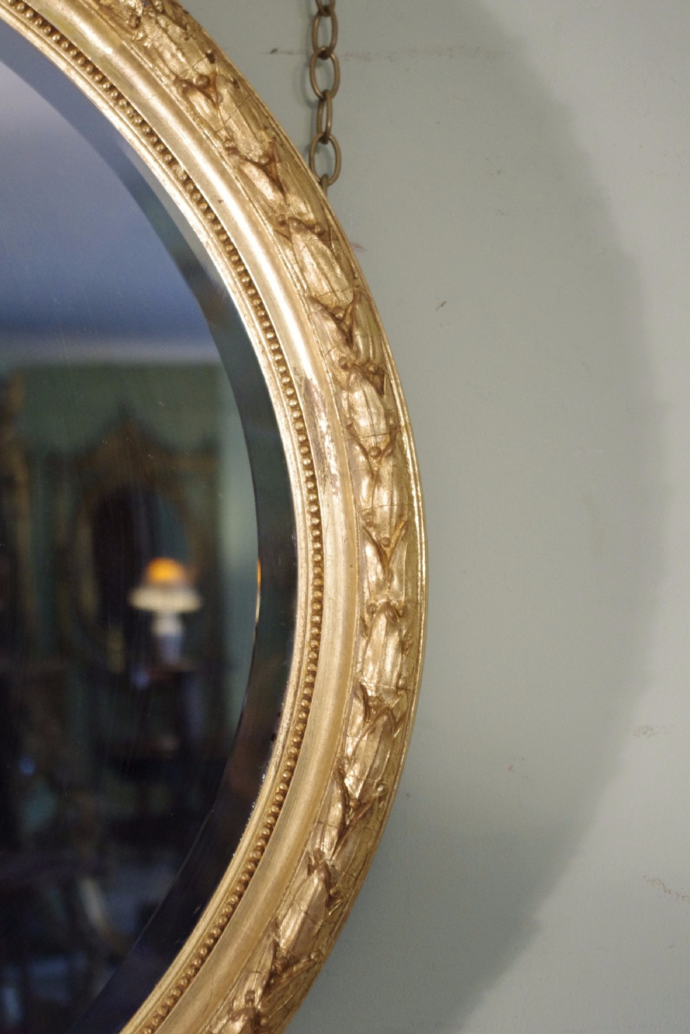 Large Oval Gilt Wall Mirror View IV