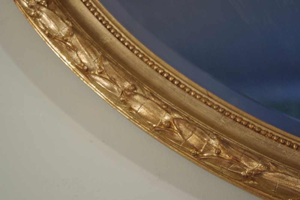 Large Oval Gilt Wall Mirror View V