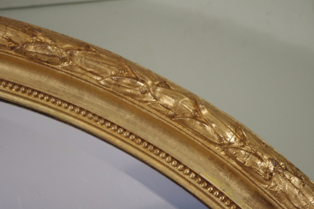 Large Oval Gilt Wall Mirror View VI