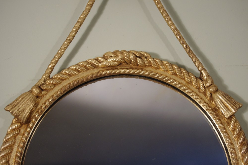 Pair of Gilt Rope Twist Girandole Mirrors View VI