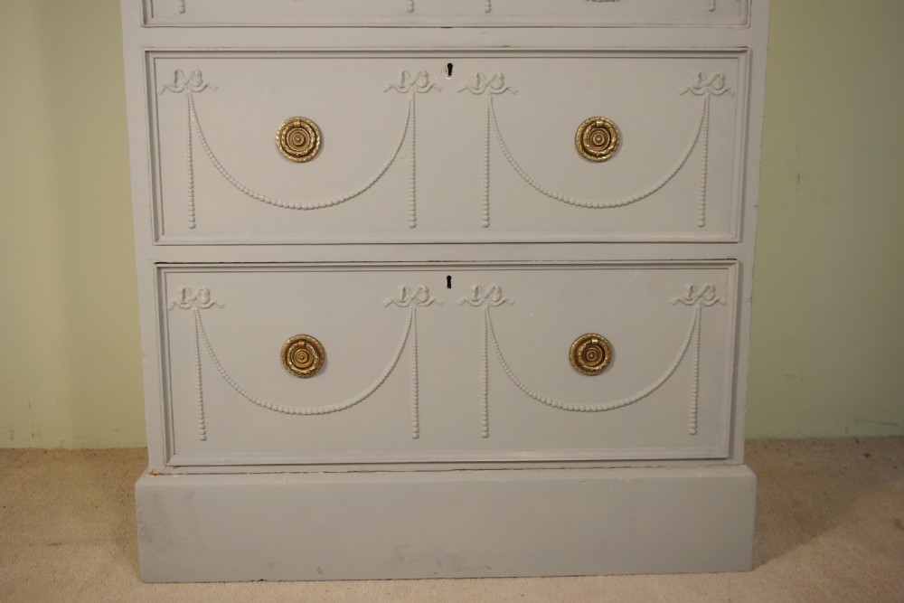 Painted Tall Six Drawer Chest View IV