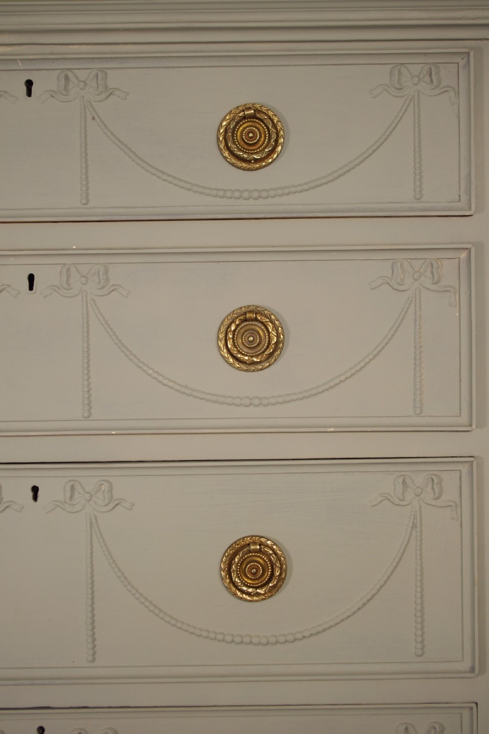 Painted Tall Six Drawer Chest View V
