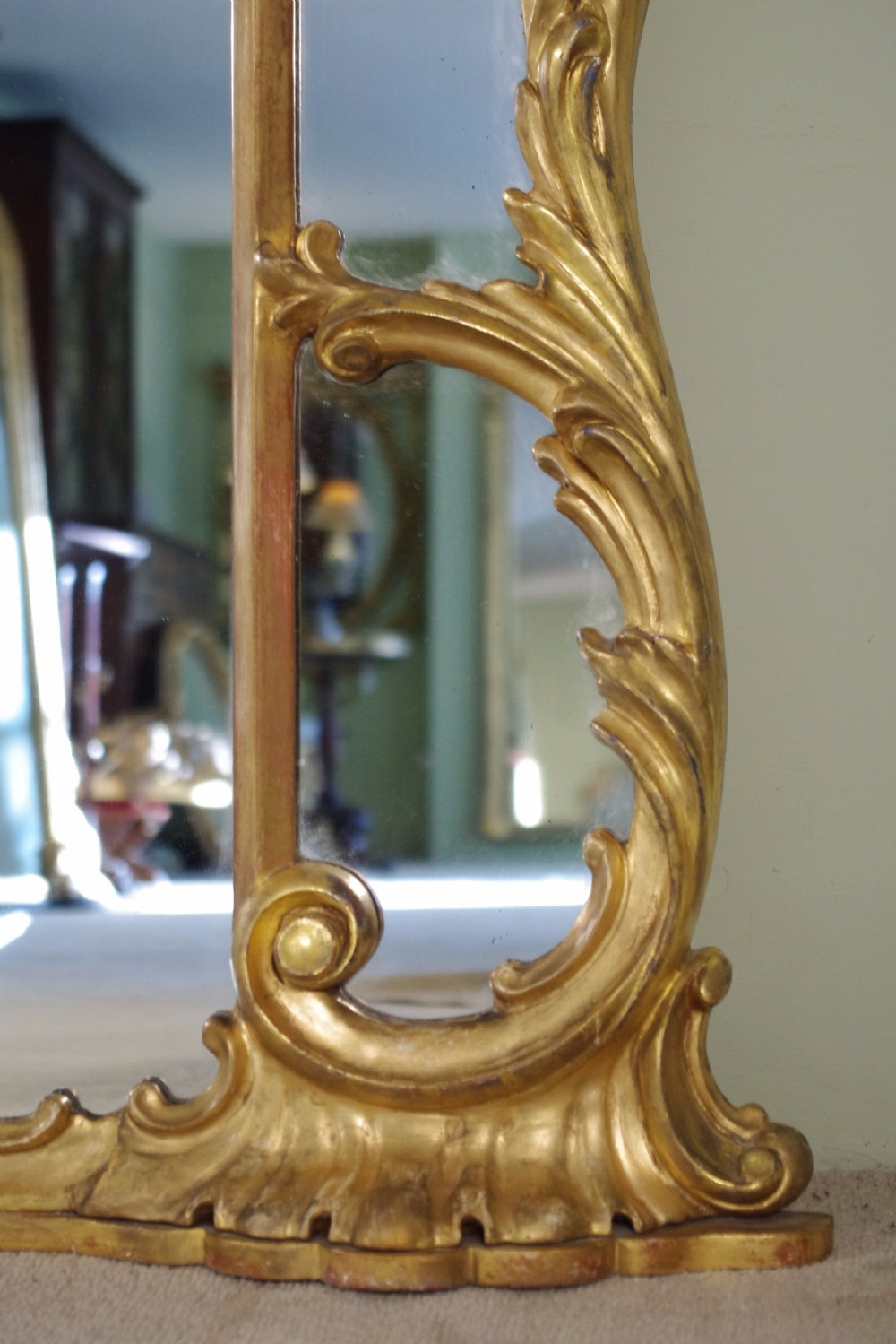 Victorian Large Gilt Wood Overmantle Mirror View VII