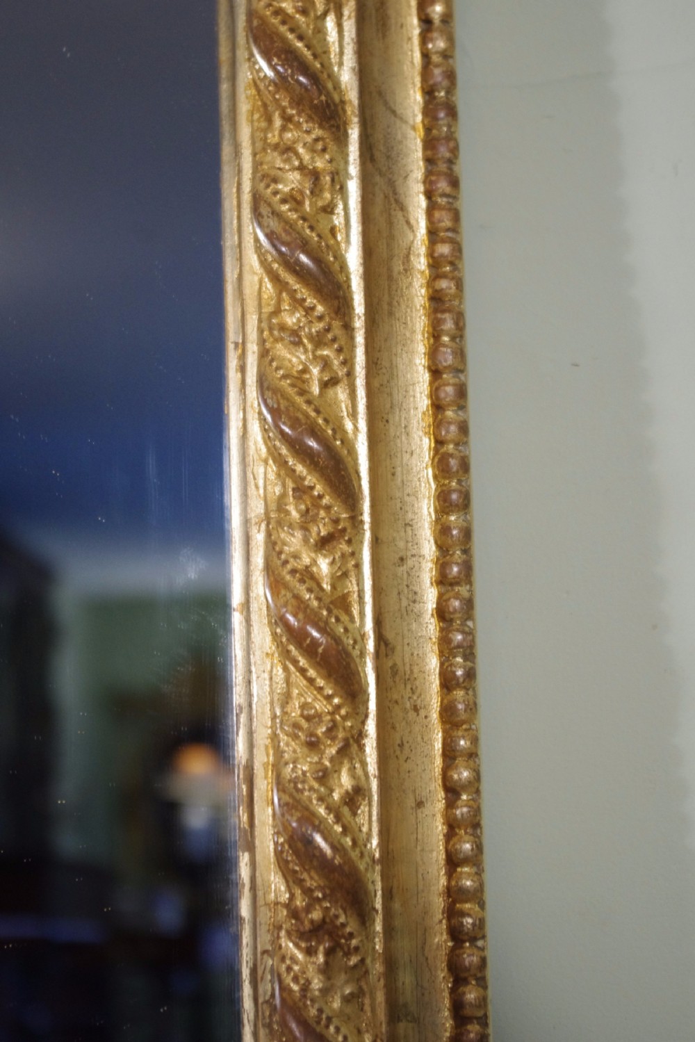 English Gilt Large Arch Top Overmantle Mirror View X