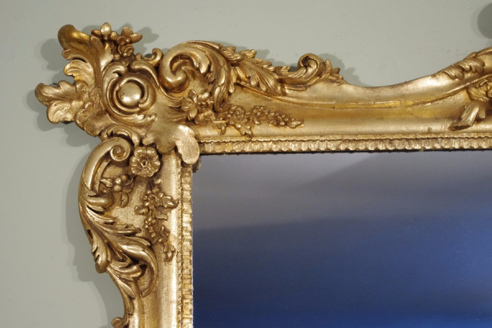 Victorian Gilt Large Overmantle Mirror View IV