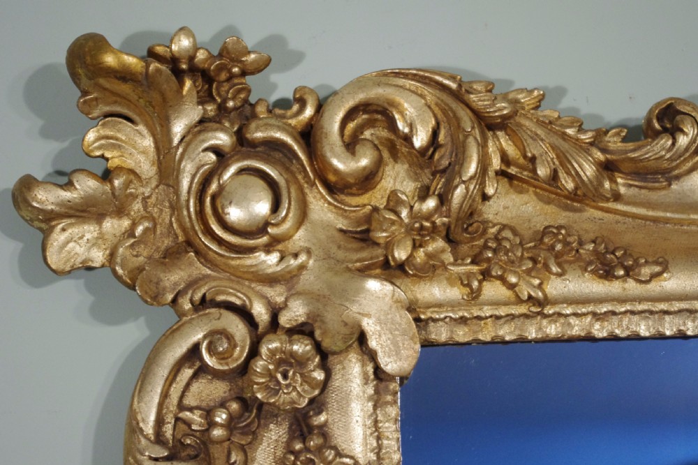 Victorian Gilt Large Overmantle Mirror View V