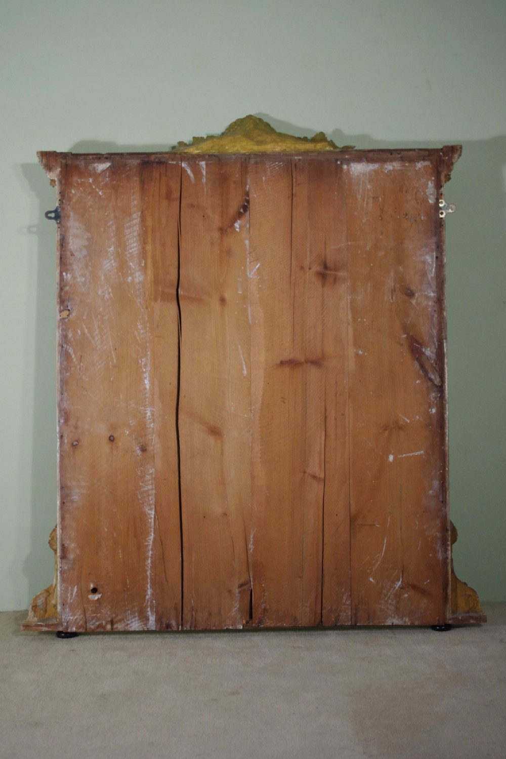 19th Century English Gilt Large Overmantle Mirror  View IX