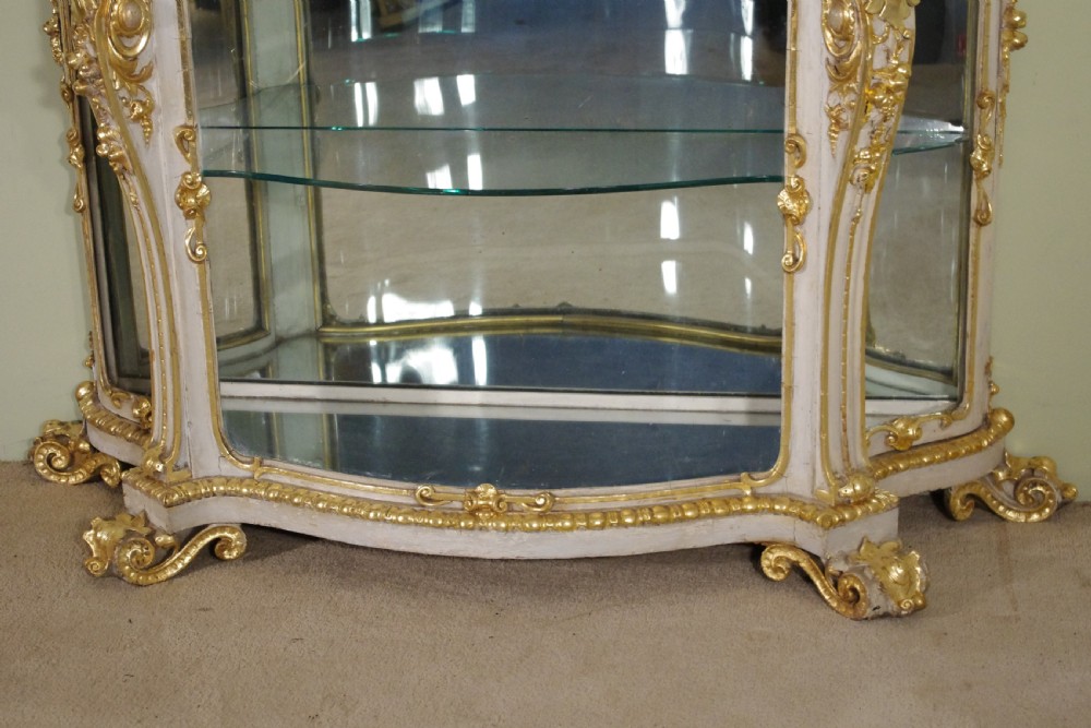 19th Century Painted and Parcel-Gilt Vitrine/Display Cabinet View IV