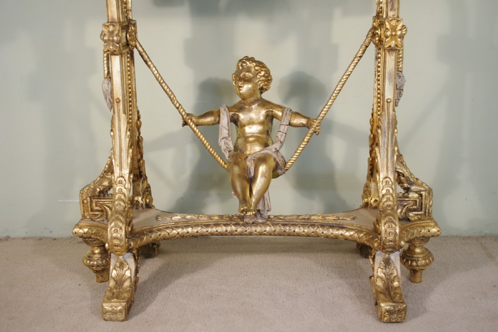 19th Century Painted and Parcel-Gilt Cherub/Putto Jardeniere/Planter View V