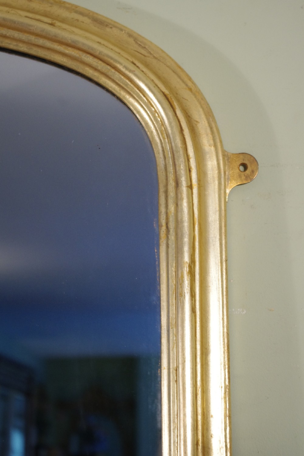 Gilt Large Arch Top Overmantle Mirror View V