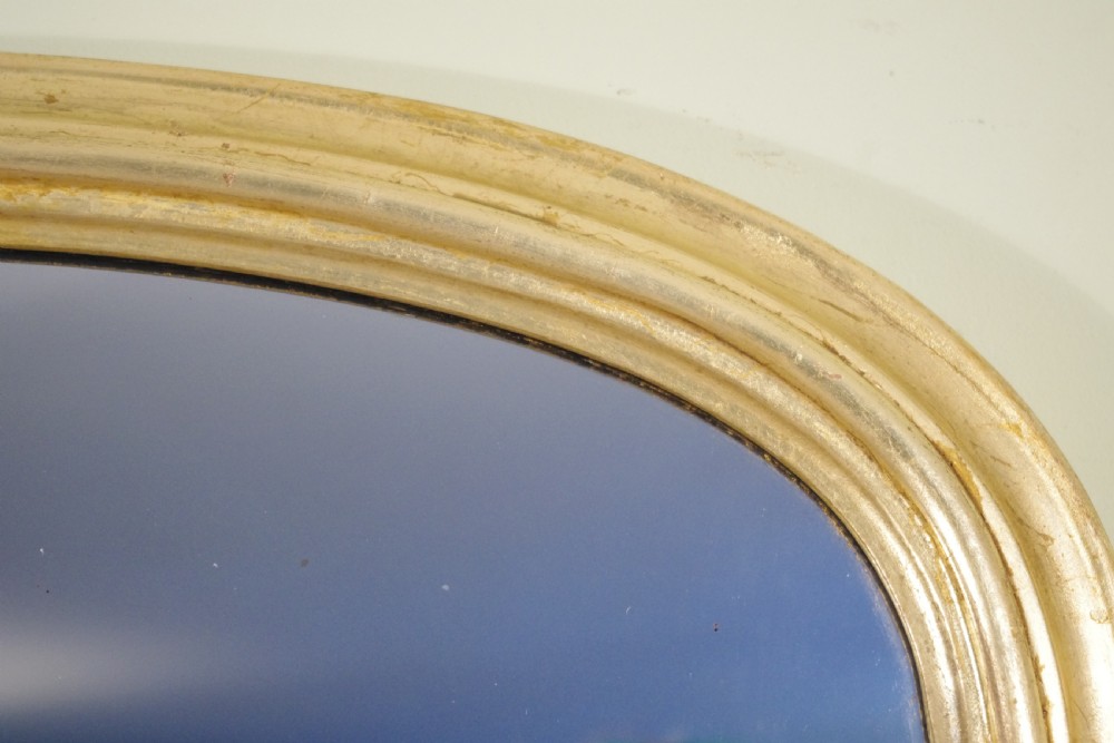 Gilt Large Arch Top Overmantle Mirror View VI