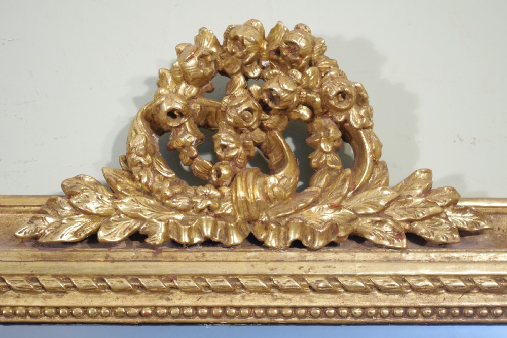 French Large Gilt Overmantle/Wall Mirror View III