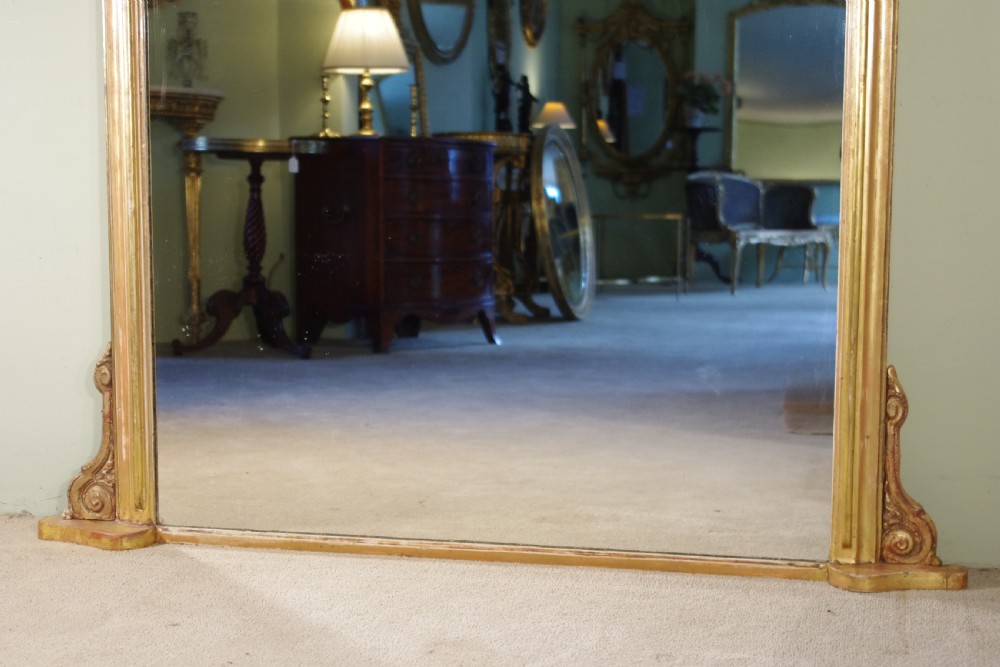 Gilt Large Overmantle Mirror View IX