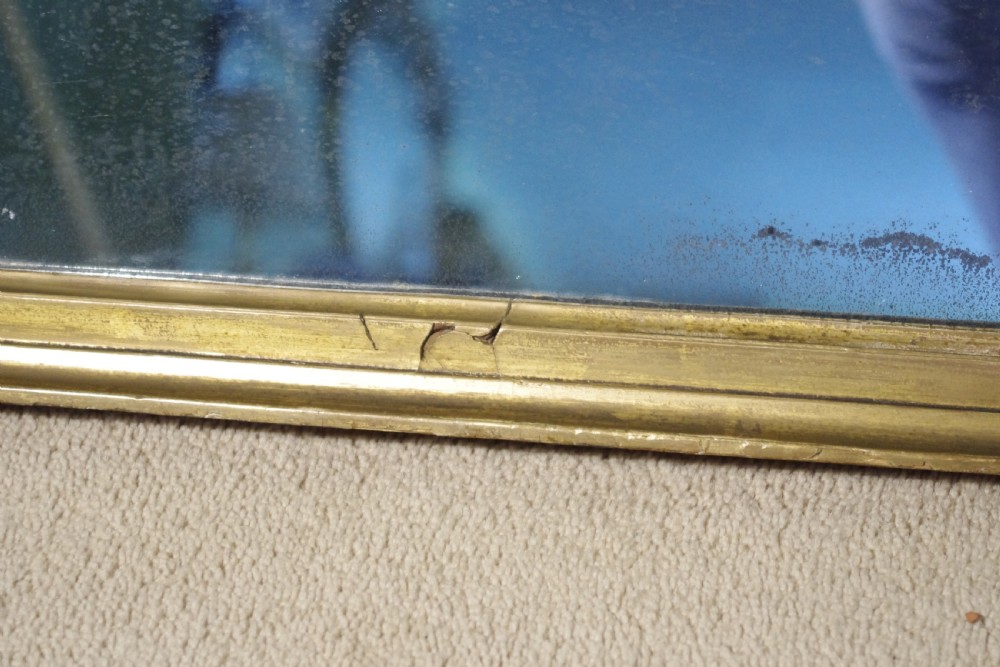English Regency Style Gilt Triple-Plate Overmantle Mirror View V