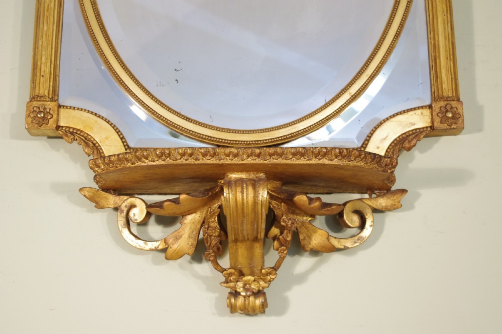 English Victorian Gilt Large Marginal Wall Mirror with Bracket View III