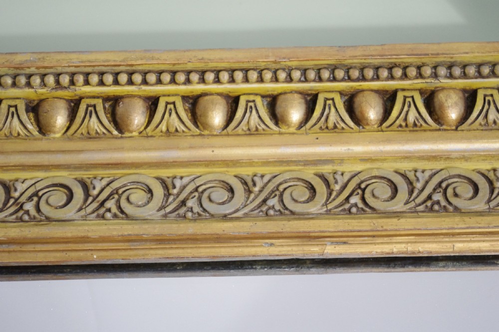 19th Century English Gilt Large Overmantle Mirror View VIII