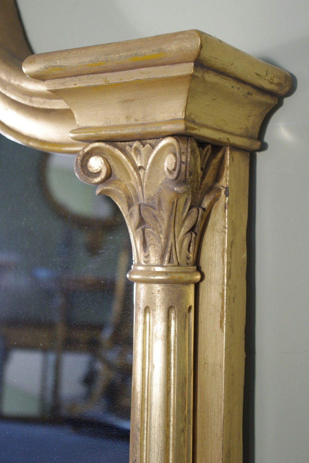 English Victorian Gilt Large Overmantle Mirror View VI