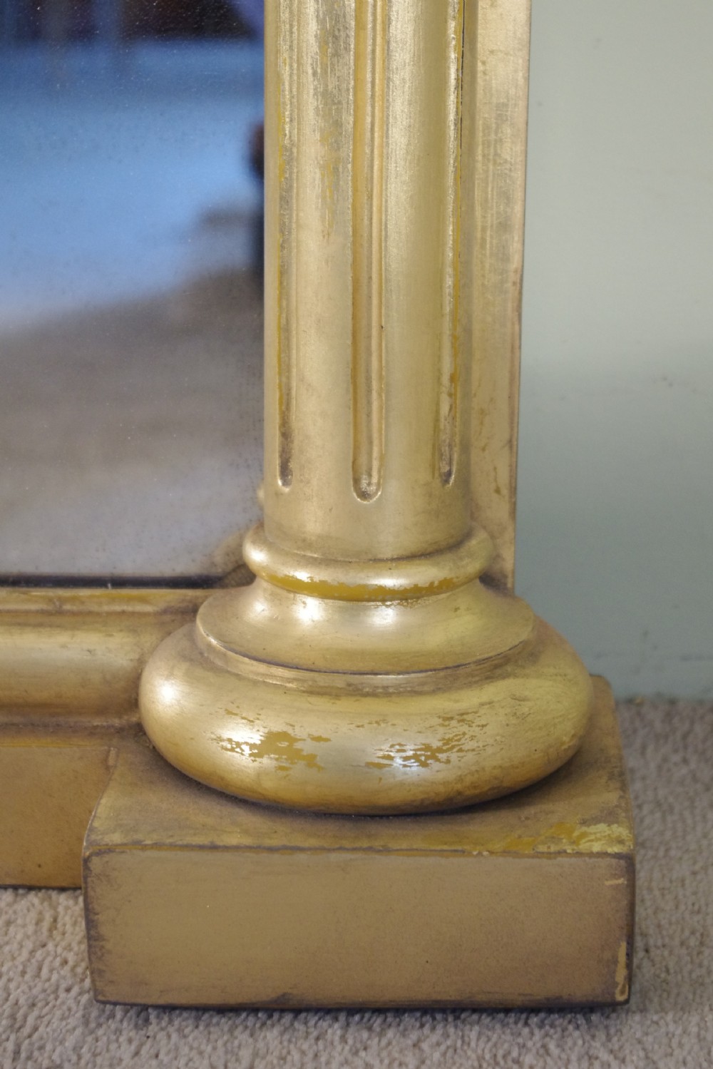 English Victorian Gilt Large Overmantle Mirror View VIII
