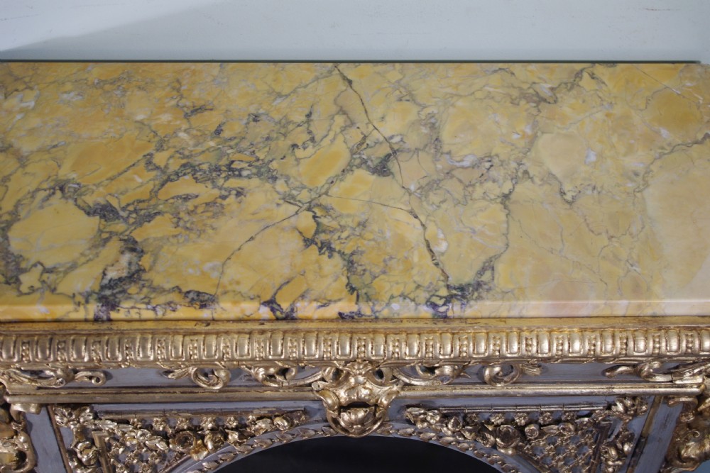 French Painted and Parcel-Gilt Vitrine with Marble Top View XII