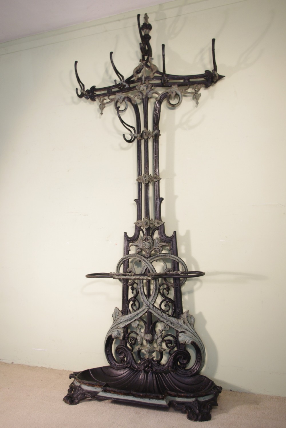 Art Nouveau Cast Iron Hall Stand View II