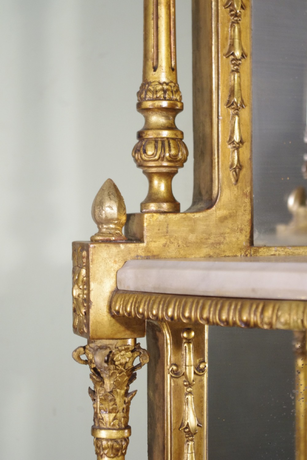 19th Century Gilt Corner Whatnot/Display Stand View X